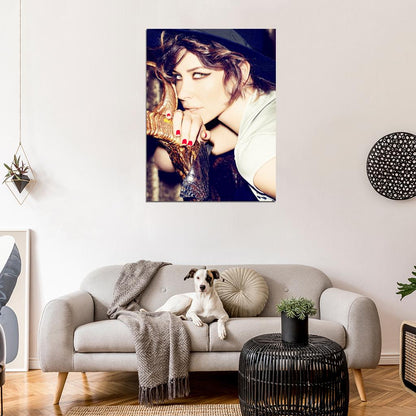 Evangeline Lilly Portrait Actress Art Wall Art Print Poster