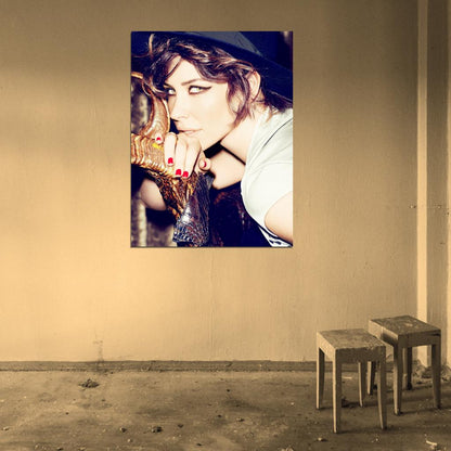 Evangeline Lilly Portrait Actress Art Wall Art Print Poster