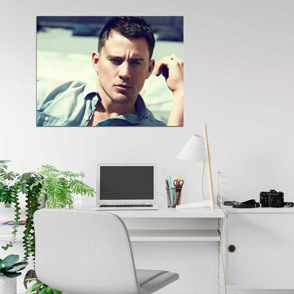 Channing Tatum Portrait Actor Art Wall Art Print Poster