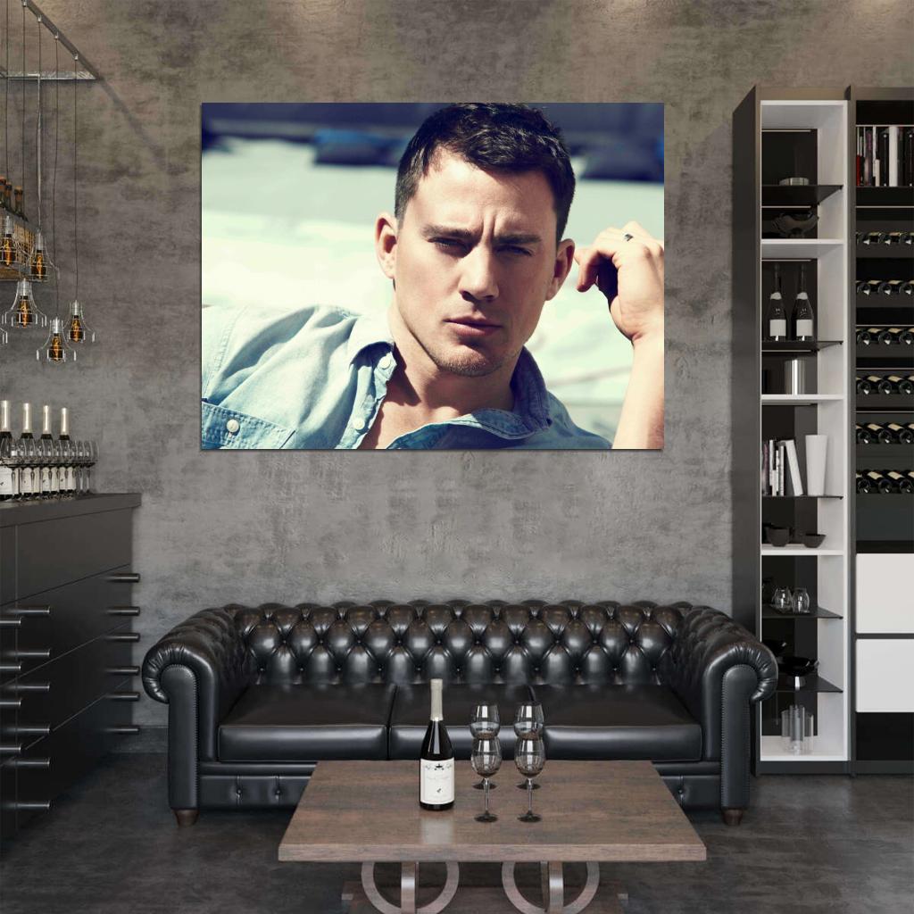 Channing Tatum Portrait Actor Art Wall Art Print Poster