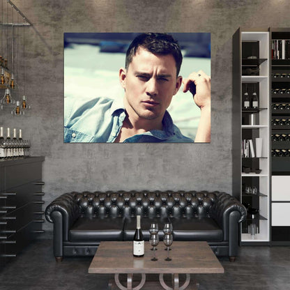 Channing Tatum Portrait Actor Art Wall Art Print Poster