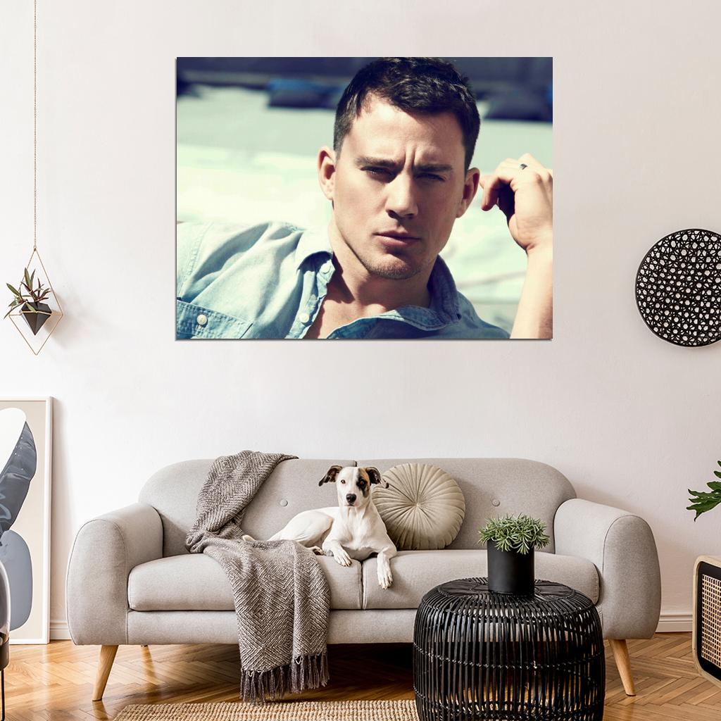 Channing Tatum Portrait Actor Art Wall Art Print Poster