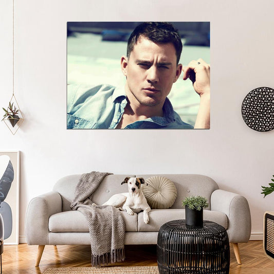 Channing Tatum Portrait Actor Art Wall Art Print Poster
