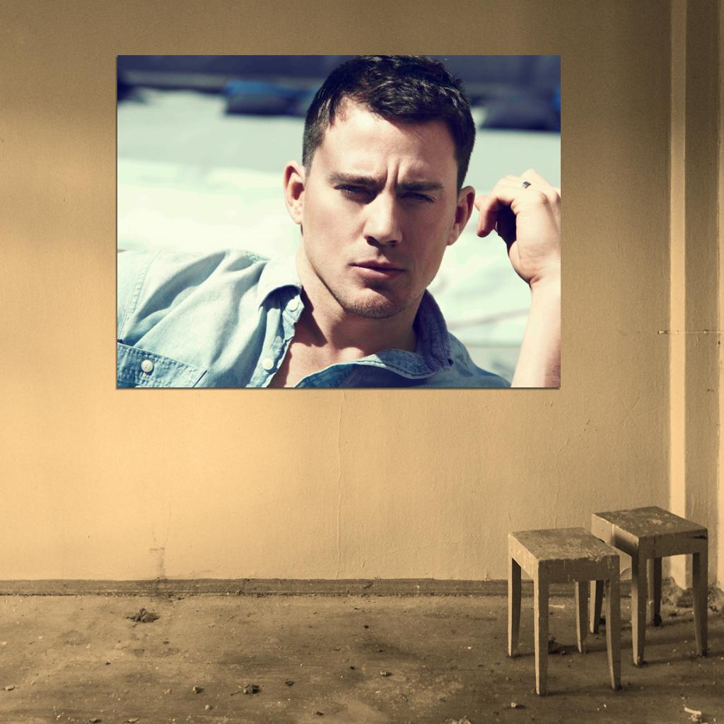 Channing Tatum Portrait Actor Art Wall Art Print Poster