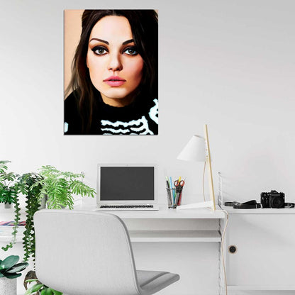 Mila Kunis Portrait Painting Actress Art Wall Art Print Poster