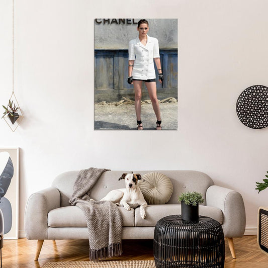 Kristen Stewart Chanel Actress Art Wall Art Print Poster