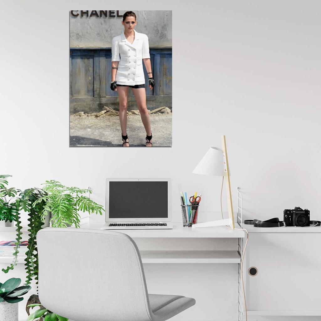 Kristen Stewart Chanel Actress Art Wall Art Print Poster