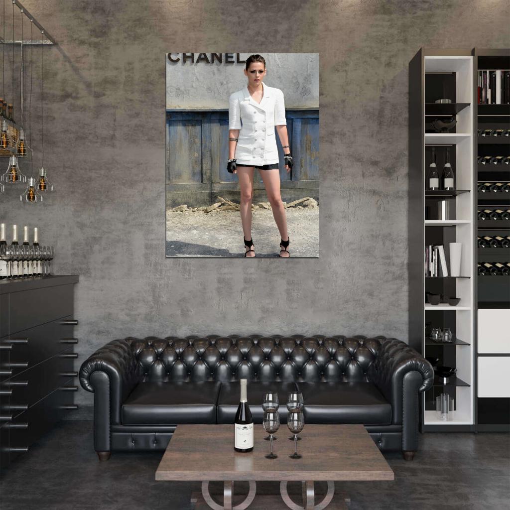 Kristen Stewart Chanel Actress Art Wall Art Print Poster