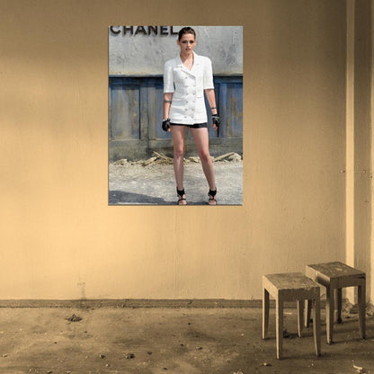 Kristen Stewart Chanel Actress Art Wall Art Print Poster