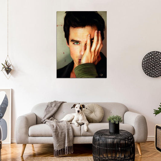 Ian Somerhalder Portrait Actor Art Wall Art Print Poster