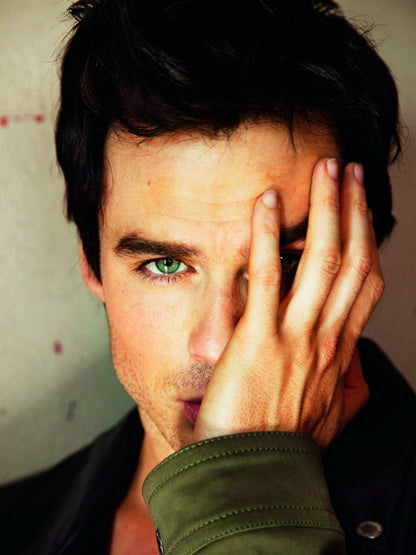 Ian Somerhalder Portrait Actor Art Wall Art Print Poster
