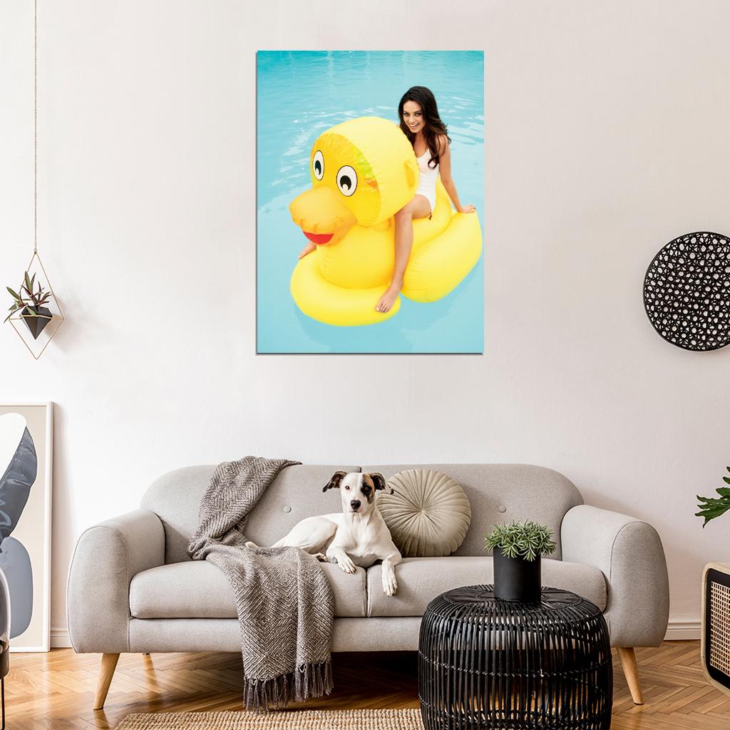 Mila Kunis Funny Smile Actress Art Wall Art Print Poster