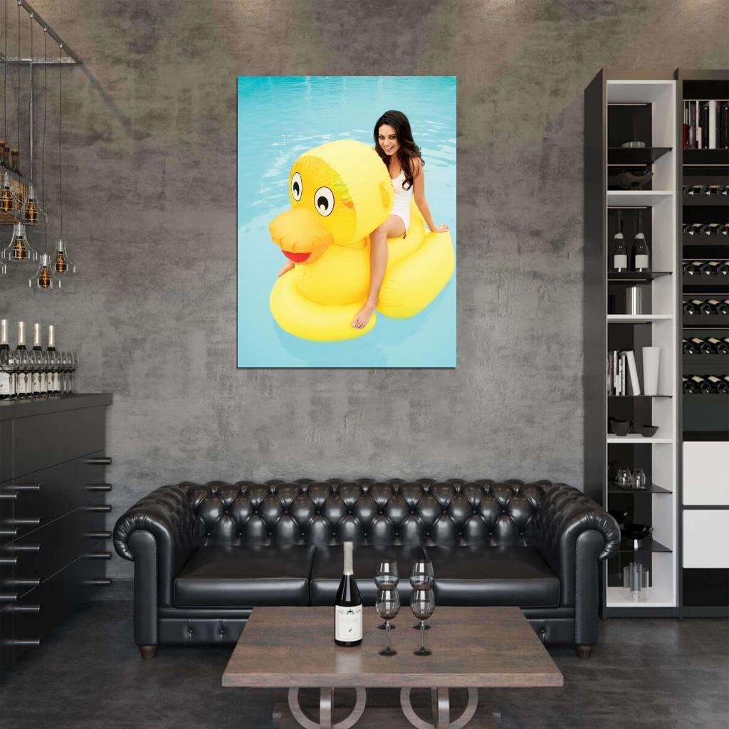 Mila Kunis Funny Smile Actress Art Wall Art Print Poster