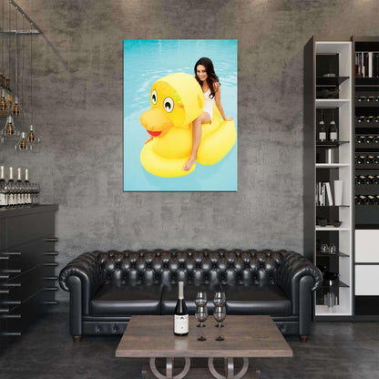 Mila Kunis Funny Smile Actress Art Wall Art Print Poster