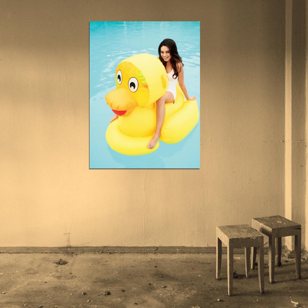 Mila Kunis Funny Smile Actress Art Wall Art Print Poster