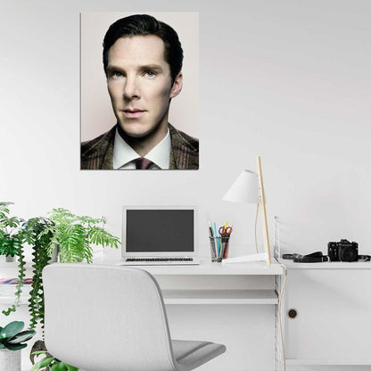 Benedict Cumberbatch Portrait Actor Art Wall Art Print Poster