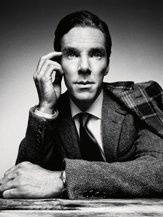 Benedict Cumberbatch Portrait Actor BW Art Wall Art Print Poster