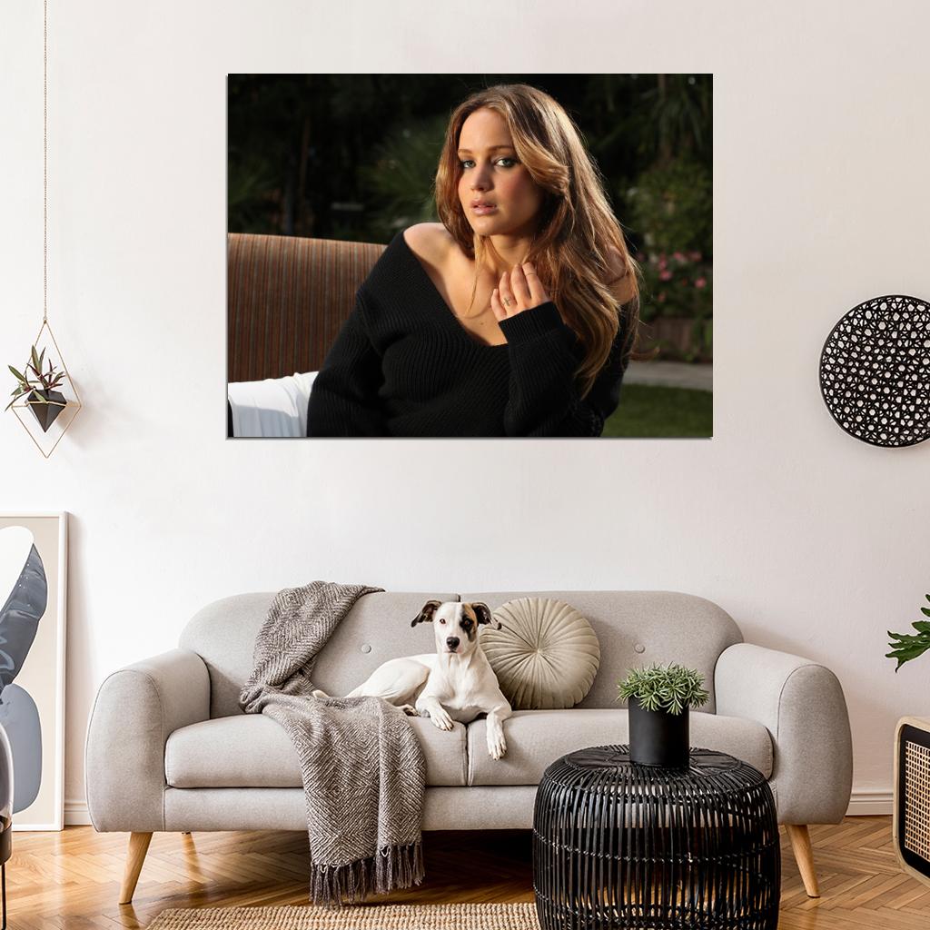 Jennifer Lawrence Actress Art Wall Art Print Poster