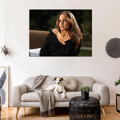 Jennifer Lawrence Actress Art Wall Art Print Poster