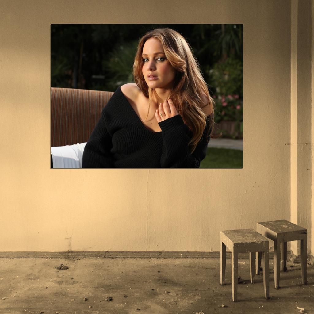 Jennifer Lawrence Actress Art Wall Art Print Poster