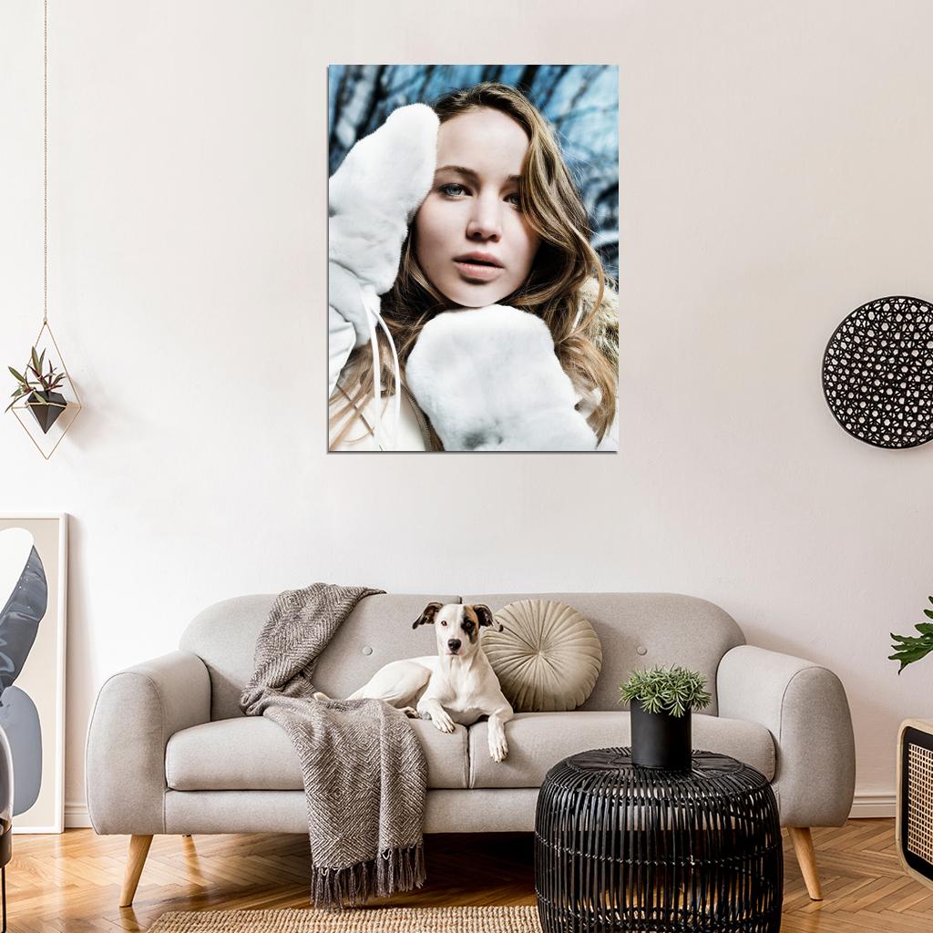 Jennifer Lawrence Portrait Actress Art Wall Art Print Poster
