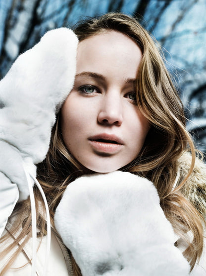 Jennifer Lawrence Portrait Actress Art Wall Art Print Poster