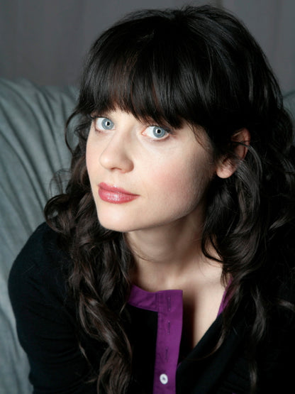Zooey Deschanel Cute Portrait Actress Art Wall Art Print Poster