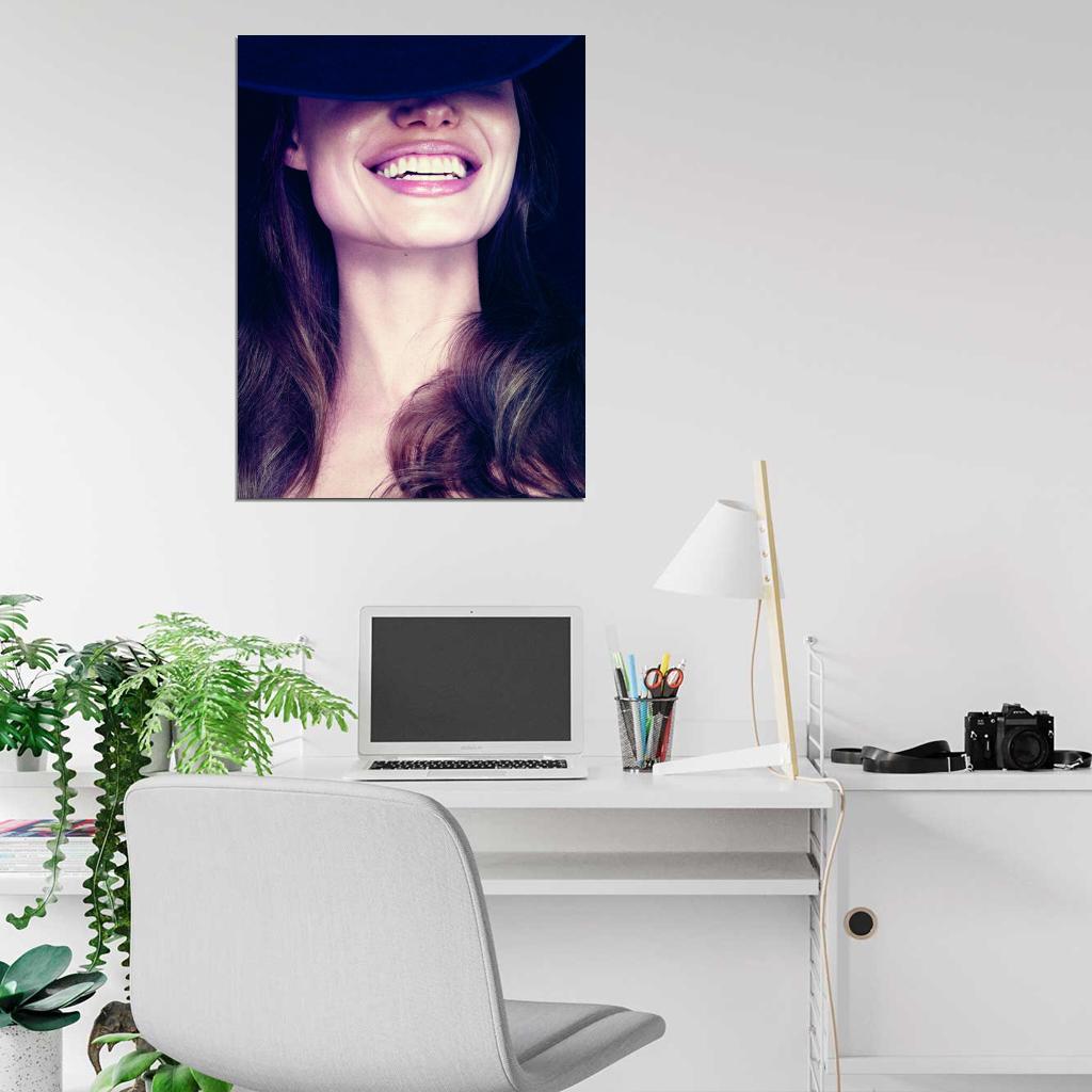 Angelina Jolie Beauty Smile Actress Art Wall Art Print Poster