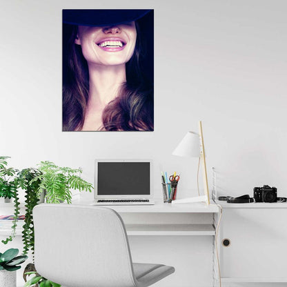 Angelina Jolie Beauty Smile Actress Art Wall Art Print Poster