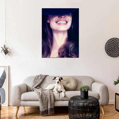 Angelina Jolie Beauty Smile Actress Art Wall Art Print Poster