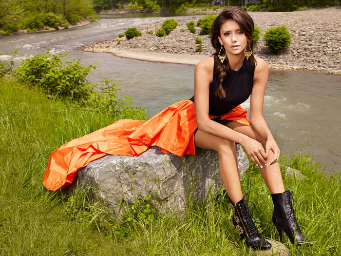 Nina Dobrev Actress Art Wall Art Print Poster