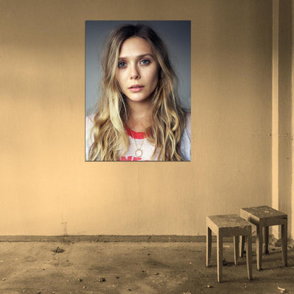 Elizabeth Olsen Portrait Actress Art Wall Art Print Poster