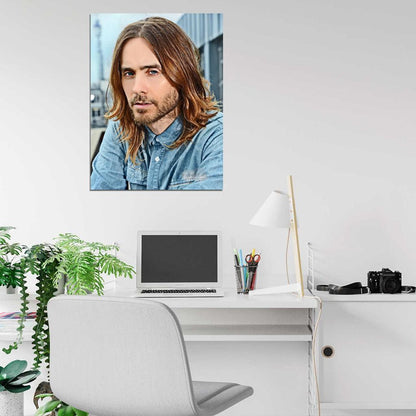 Jared Leto Portrait Rock Singer Actor Art Wall Art Print Poster