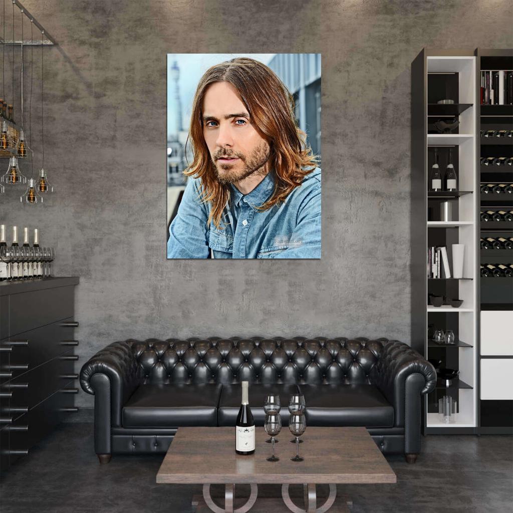 Jared Leto Portrait Rock Singer Actor Art Wall Art Print Poster