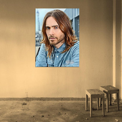 Jared Leto Portrait Rock Singer Actor Art Wall Art Print Poster