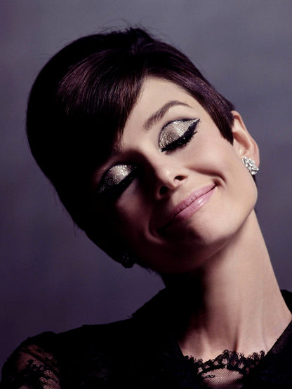 Audrey Hepburn Beauty Portrait Retro Actress Art Wall Art Print Poster