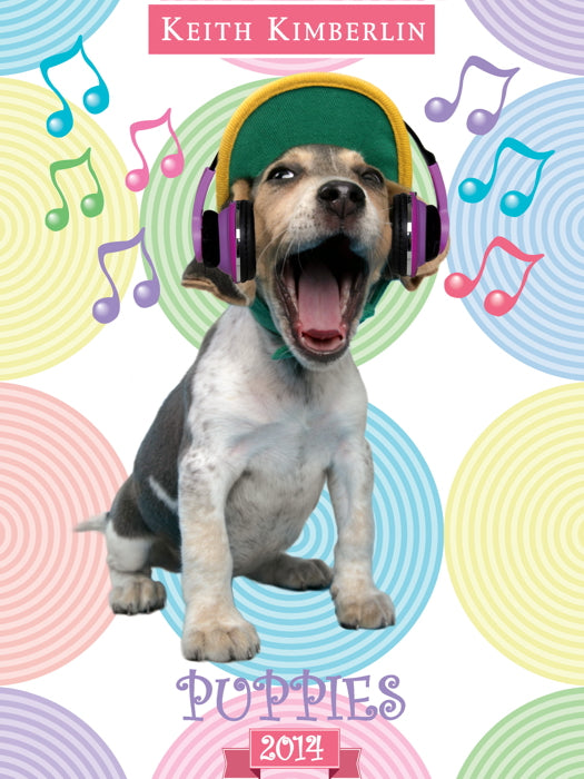 Funny Puppy Headphones Keith Kimberlin Art Wall Art Print Poster