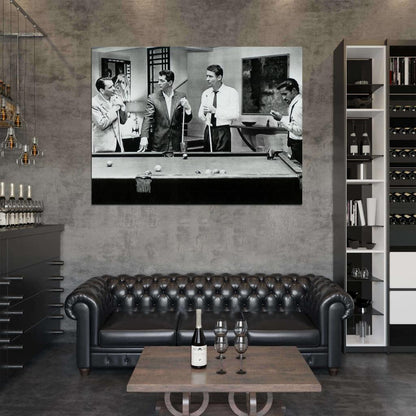 Rat Pack Petro BW Art Wall Art Print Poster