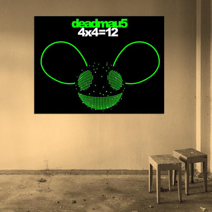 Deadmau5 Album 4x4=12 Painting Music Art Wall Art Print Poster
