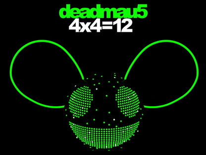 Deadmau5 Album 4x4=12 Painting Music Art Wall Art Print Poster