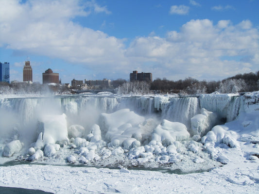 Niagara Falls Frozen Nature Art Wall Art Print Poster