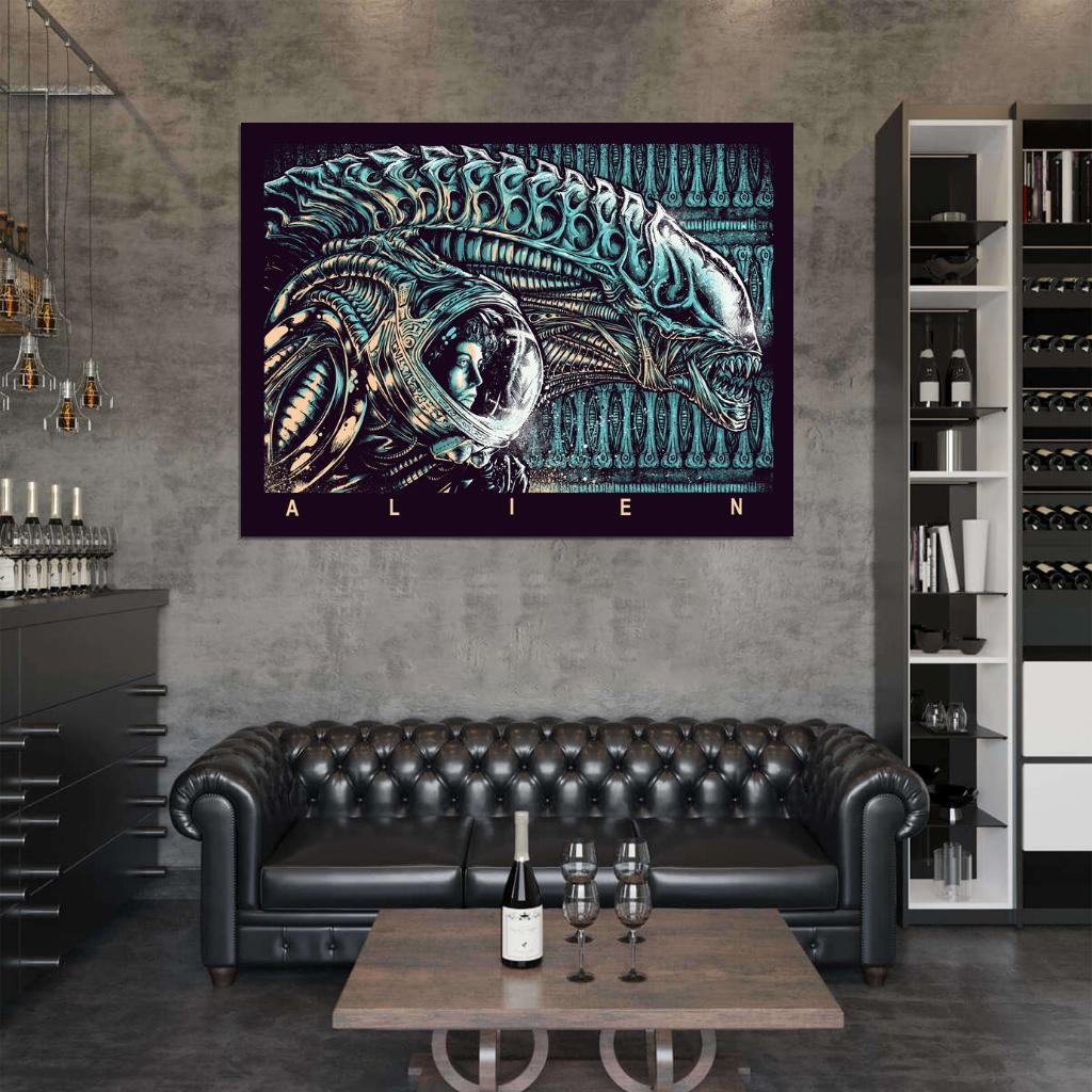 Alien Movie Awesome Art Ellen Ripley Sigourney Weaver Wall Art Print Poster