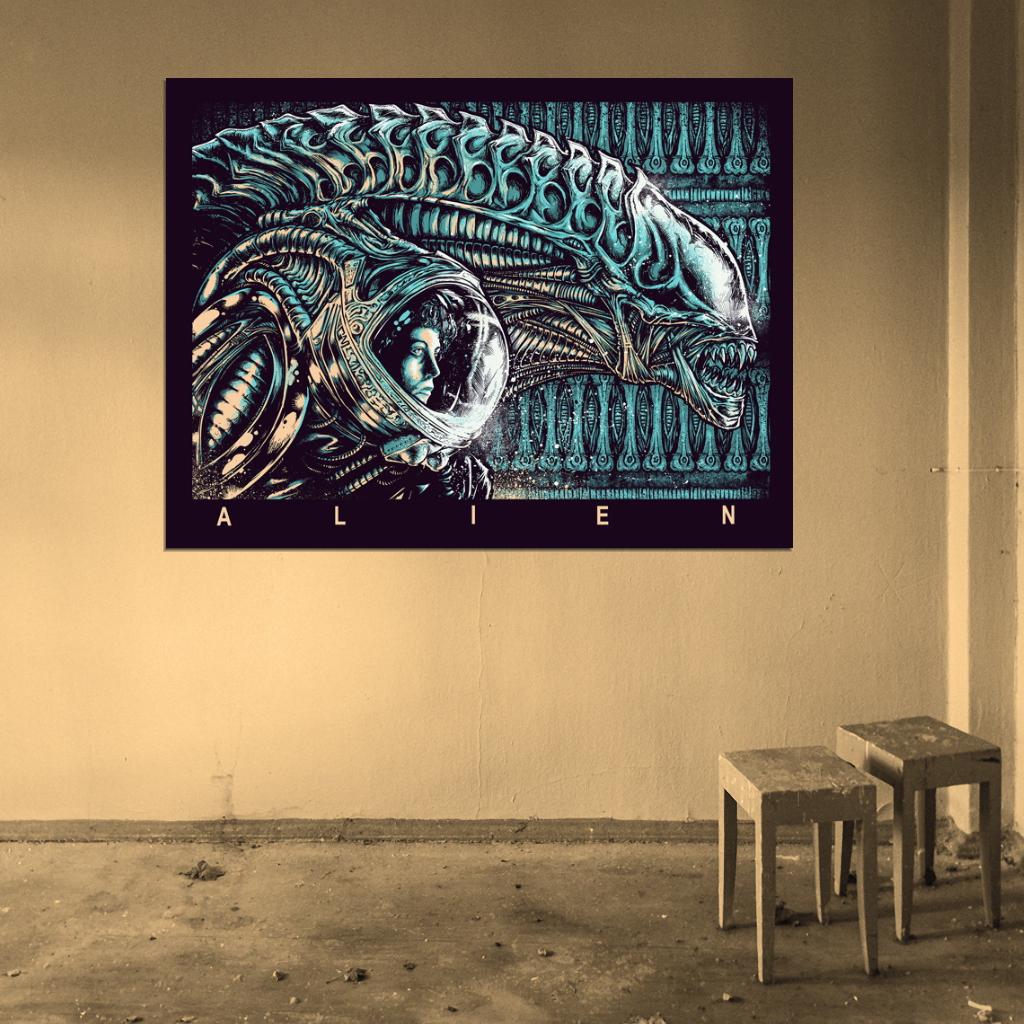 Alien Movie Awesome Art Ellen Ripley Sigourney Weaver Wall Art Print Poster