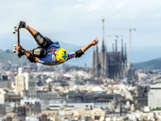 Awesome Skater Jump Air Extreme Skateboard City Wall Art Print Poster