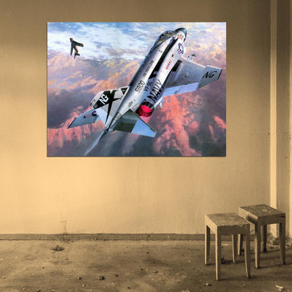 McDonnell Douglas F-4 Phantom II Air Forces Art War Military Wall Art Print Poster