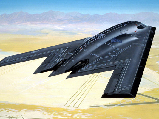 Northrop Grumman B-2 Spirit Stealth Bomber Air Forces Art War Military Wall Art Print Poster