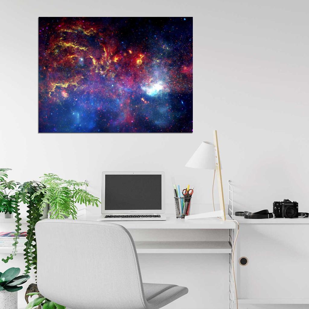 Hubble Chandra Spitzer NASA Beautiful Nebula Space Milky Way Galaxy Stars Wall Art Print Poster