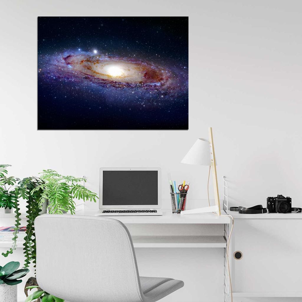 Great Galaxy of Andromeda Universe Nebula Space Stars Wall Art Print Poster