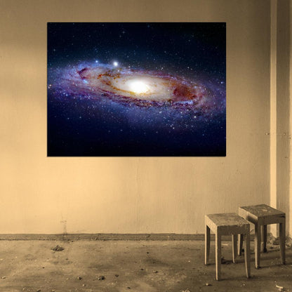 Great Galaxy of Andromeda Universe Nebula Space Stars Wall Art Print Poster