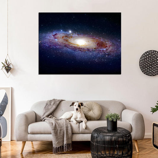 Great Galaxy of Andromeda Universe Nebula Space Stars Wall Art Print Poster